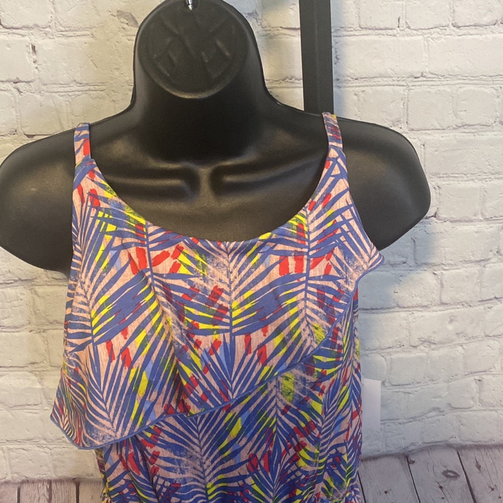 NWT BCBG GIRLS PALM LEAF SUNDRESS ROSE PETAL - Picture 6 of 10